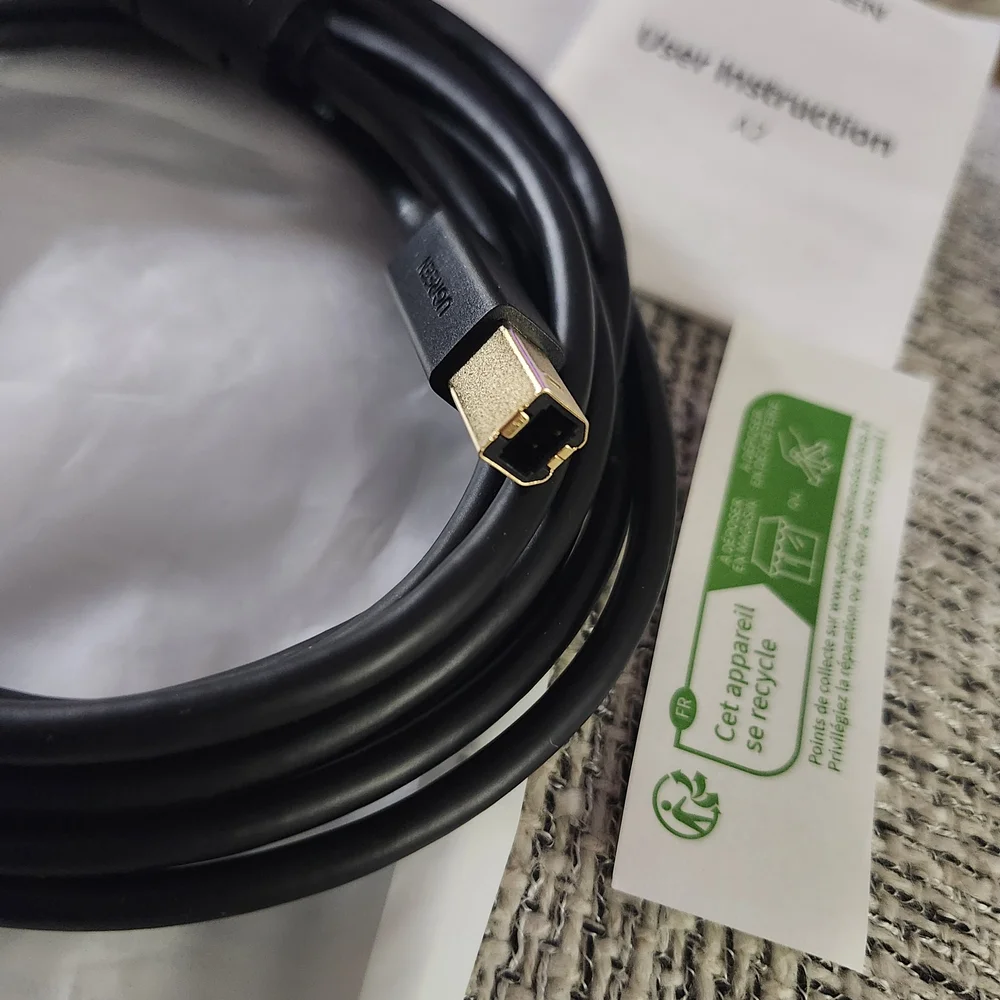 UGREEN Black USB to B Cable